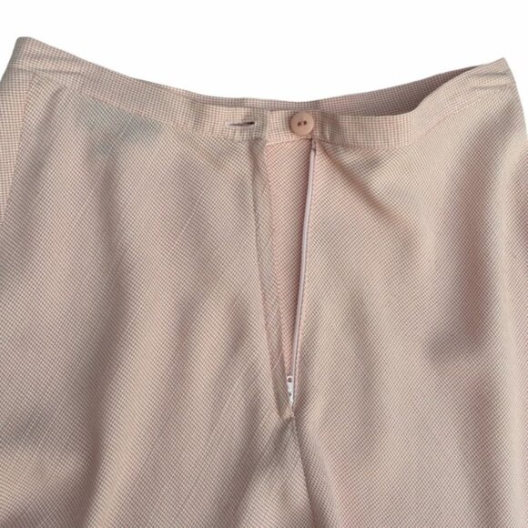 Vintage Le Château Pink Gingham A Line Mini Skirt Size 4 - Picture 4 of 8